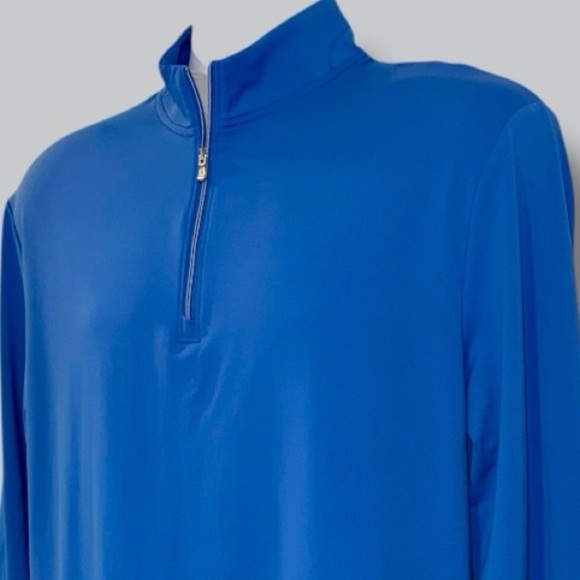 Johnnie-O Performance Quarter Zip Pullover Men’s Medium Blue Motion JMKO100300 - Picture 6 of 14